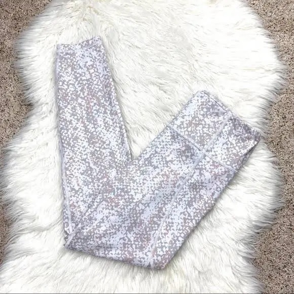 Athleta Pants - Athleta Salutation Stash Pocket Serpent Tight Colored Speckle Size S | Like New